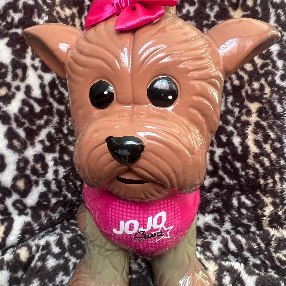 JoJo Siwa Brown Dog Bank with Pink Bow